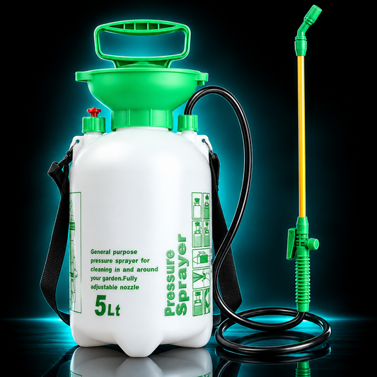 5L Garden Pressure Sprayer – Portable Hand Pump Chemical Weed Spray Bottle