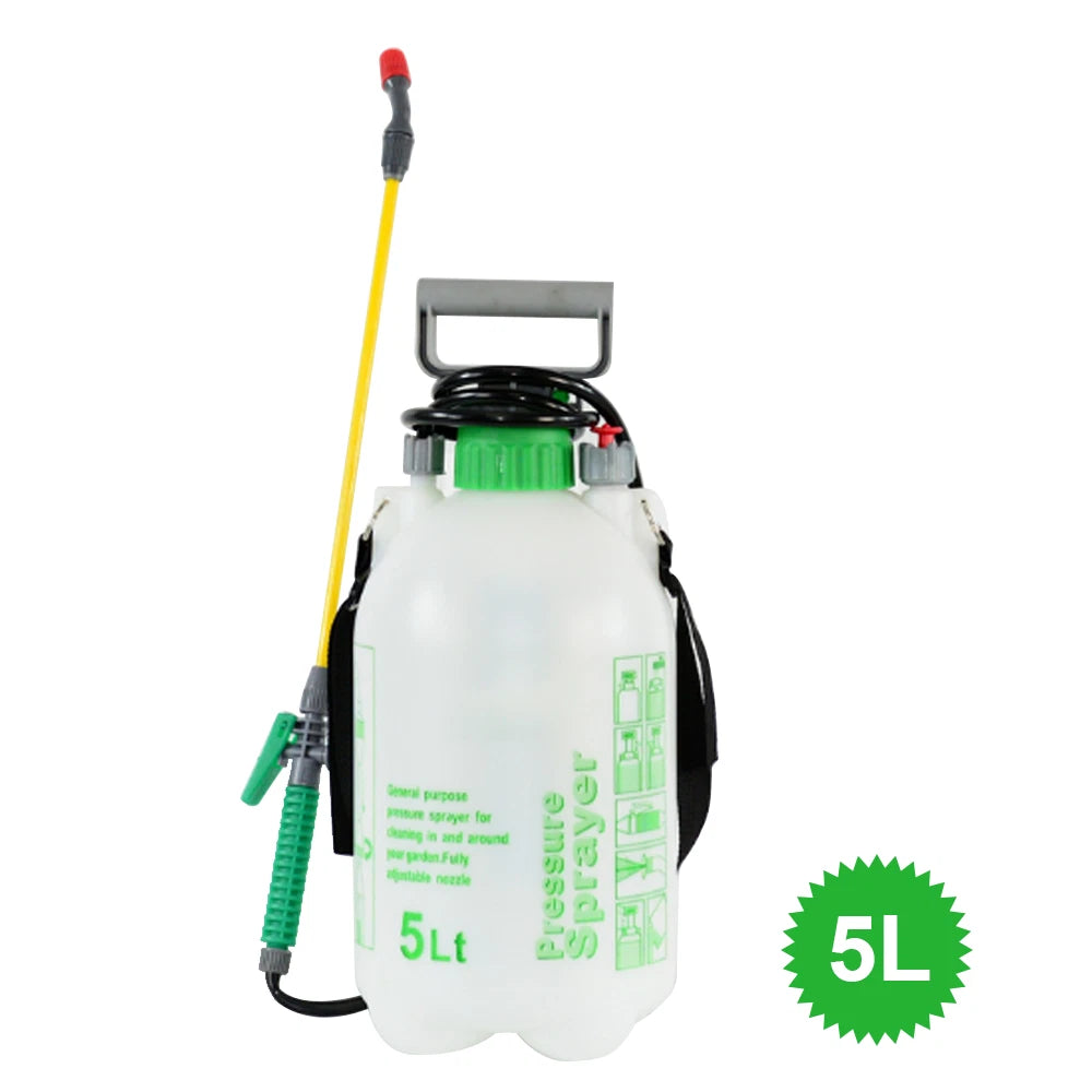 5L Garden Pressure Sprayer – Portable Hand Pump Chemical Weed Spray Bottle
